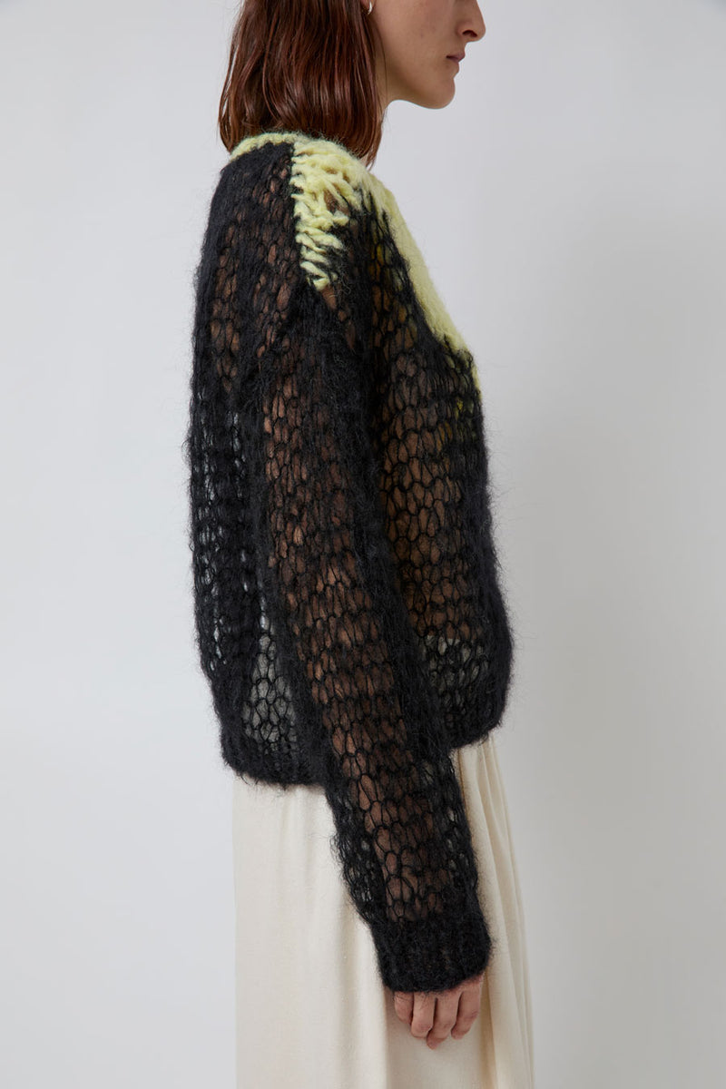 Guðrun & Guðrun Aurora Sweater in Yellow and Black