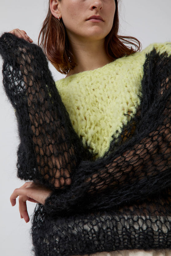 Guðrun & Guðrun Aurora Sweater in Yellow and Black