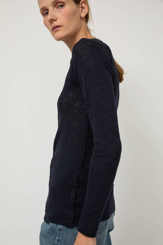 Guðrun & Guðrun Barba Crewneck in Dark Blue