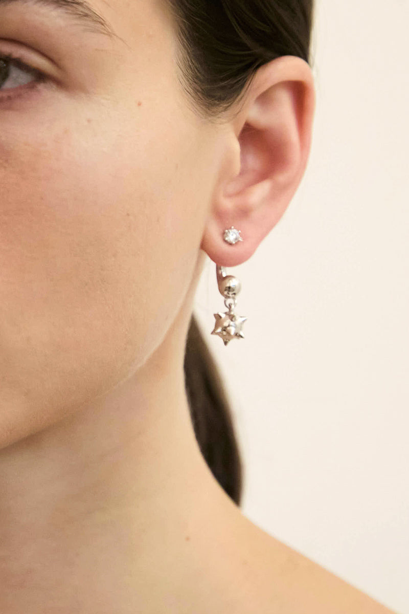 Hannah Jewett x Bratz Dump Him Earrings in Rhodium Plated Brass