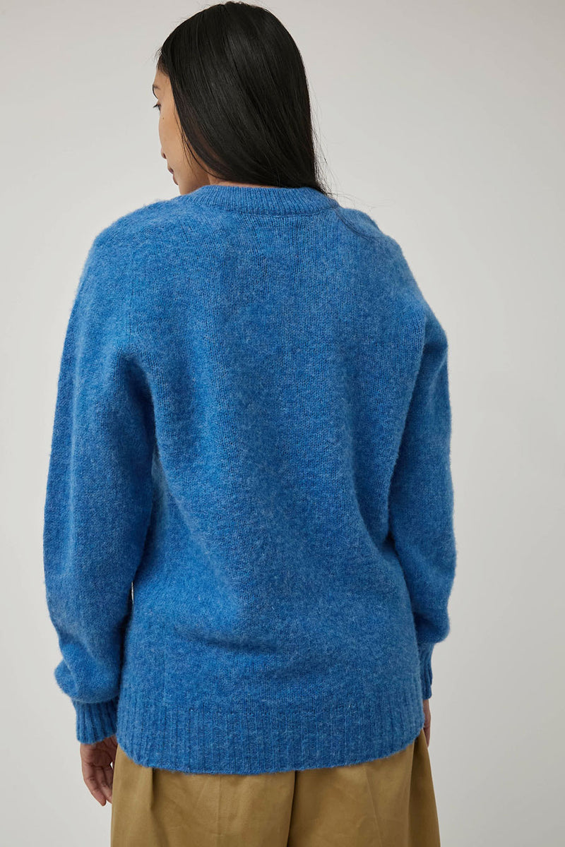 HOWLIN' Future Memories V Neck Sweater in Apollo