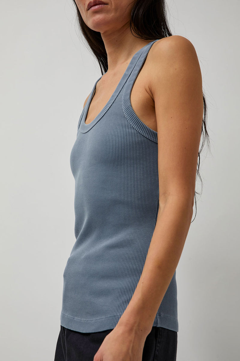 Haikure Gem Tank in Indigo