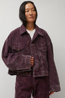 Haikure Spencer Jacket in Wine Velvet