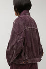 Haikure Spencer Jacket in Wine Velvet