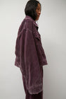 Haikure Spencer Jacket in Wine Velvet