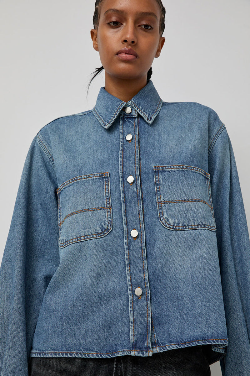 Haikure Wanda Denim Jacket in Mediterranean Blue