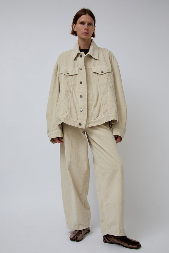 ジャケット HAIKURE Wide ecru corduroy jacket HAIKURE Wide ecru corduroy jacket | TheDoubleF