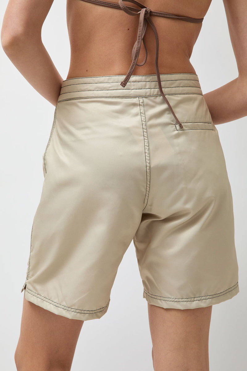 Hakea Long Board Shorts in Beige