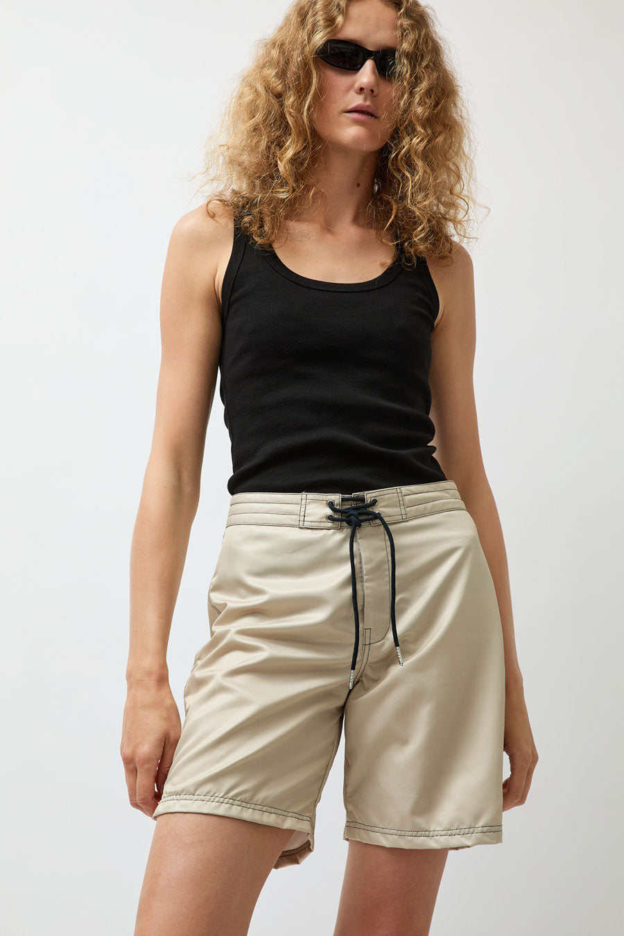 Hakea Long Board Shorts in Beige