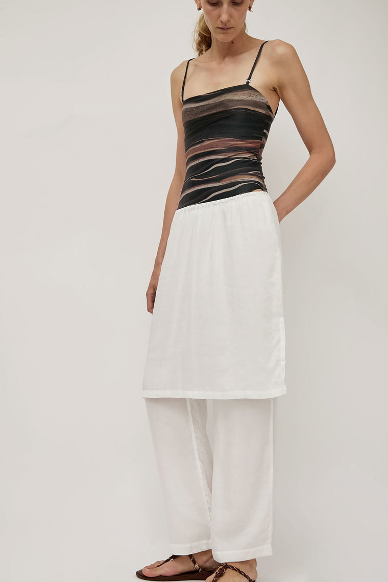 Hakea Shay Skirt Pant in White