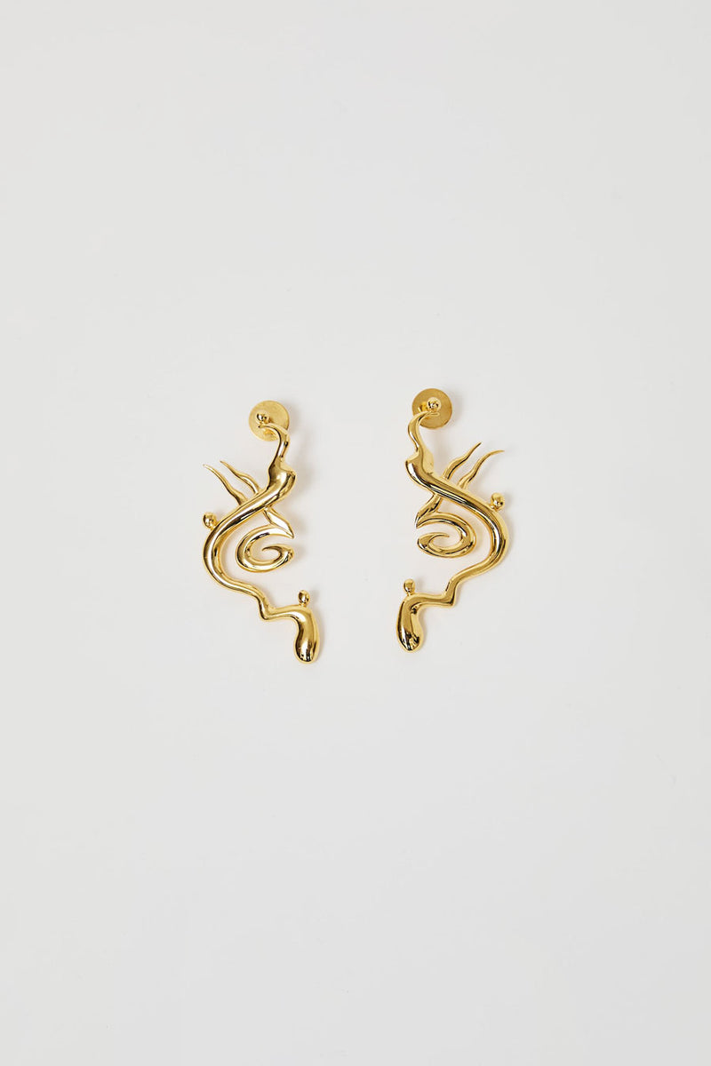 Hannah Jewett Desert Highway Earrings in Gold Plated Silver