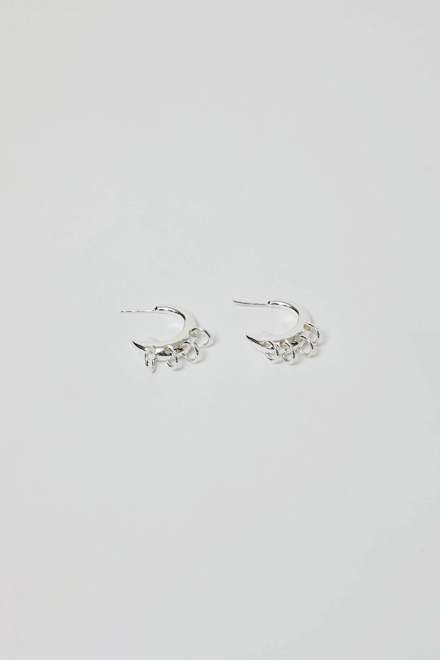 Hannah Jewett Hush Hoops in Sterling Silver