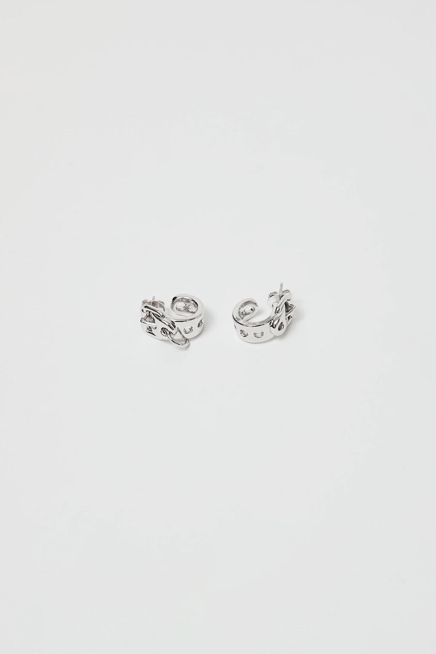 Hannah Jewett x Bratz Whatever Hoops in Rhodium Plated Brass