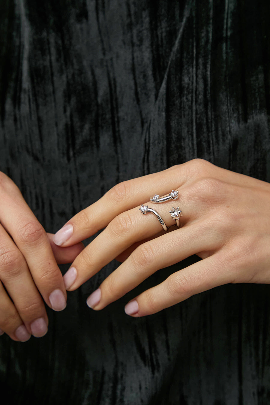 Hannah Jewett x Bratz Ring in Rhodium Plated Brass