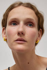 Hannayoo Works Mini Moons Earrings in Butter Yellow