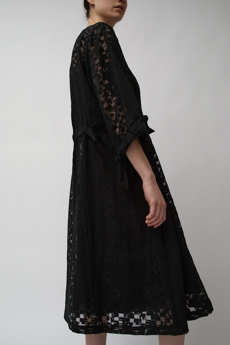 Henrik Vibskov Full Bulk Dress in Broken Black Box