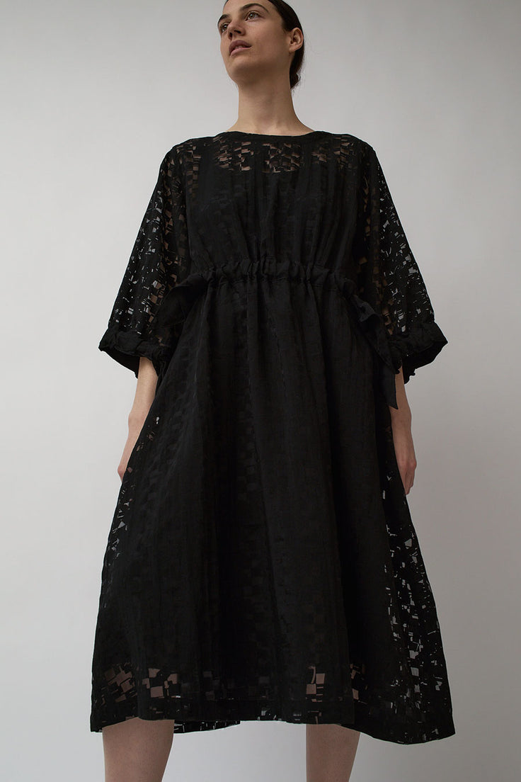 Henrik Vibskov Full Bulk Dress in Broken Black Box