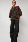 Henrik Vibskov Horse Head Knit Jumper in Brown Horse Head