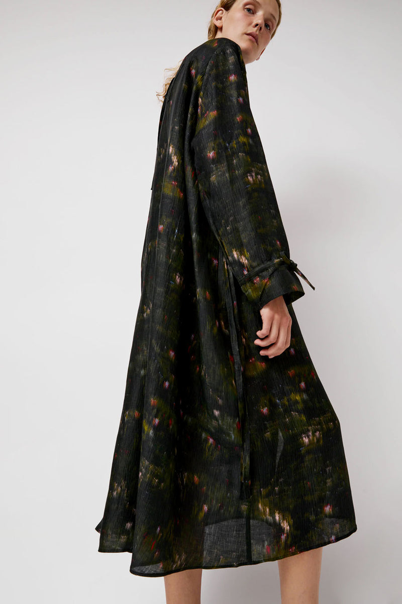 Henrik Vibskov Pull Silk Dress in Dark Bouquet