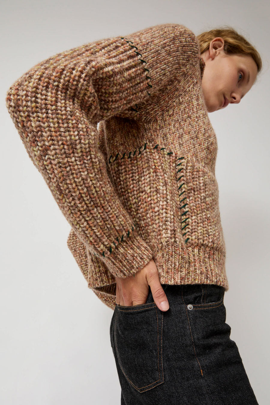 Henrik Vibskov Stitch Cardigan in Fall Mix