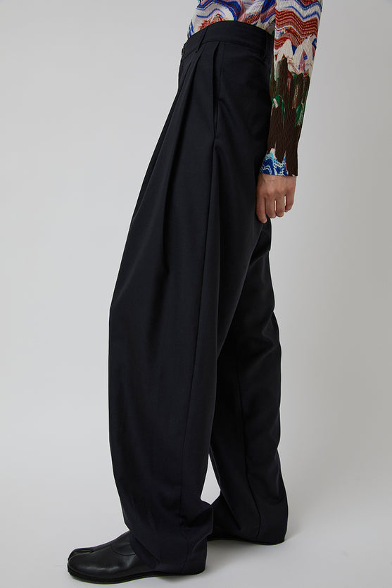 Henrik Vibskov Claus Pant in Tropical Navy