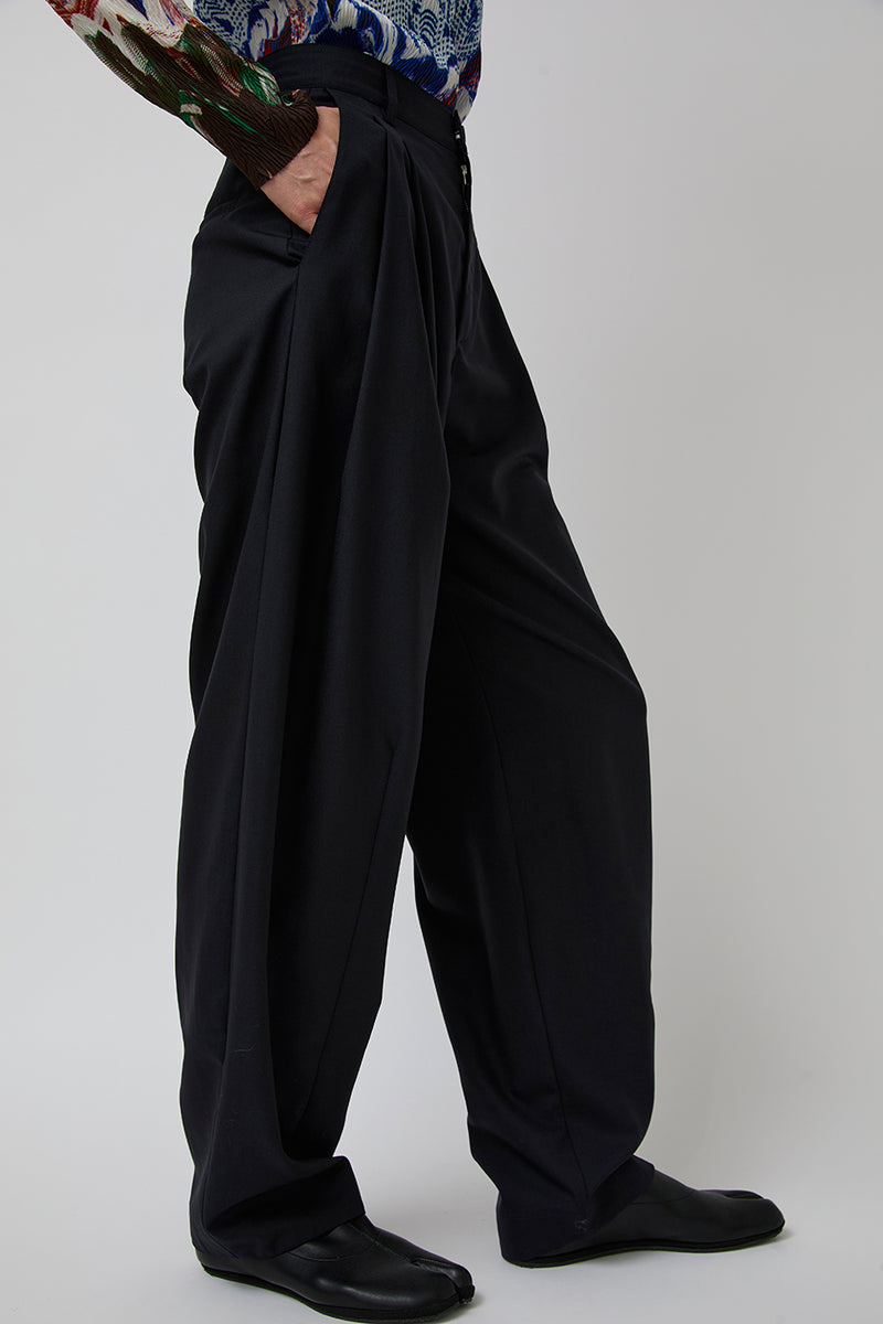 Henrik Vibskov Claus Pant in Tropical Navy
