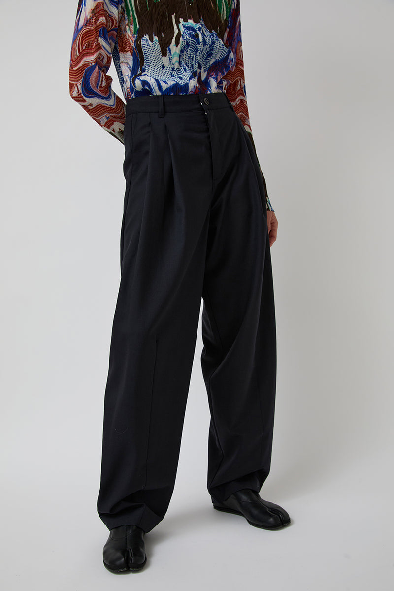 Henrik Vibskov Claus Pant in Tropical Navy
