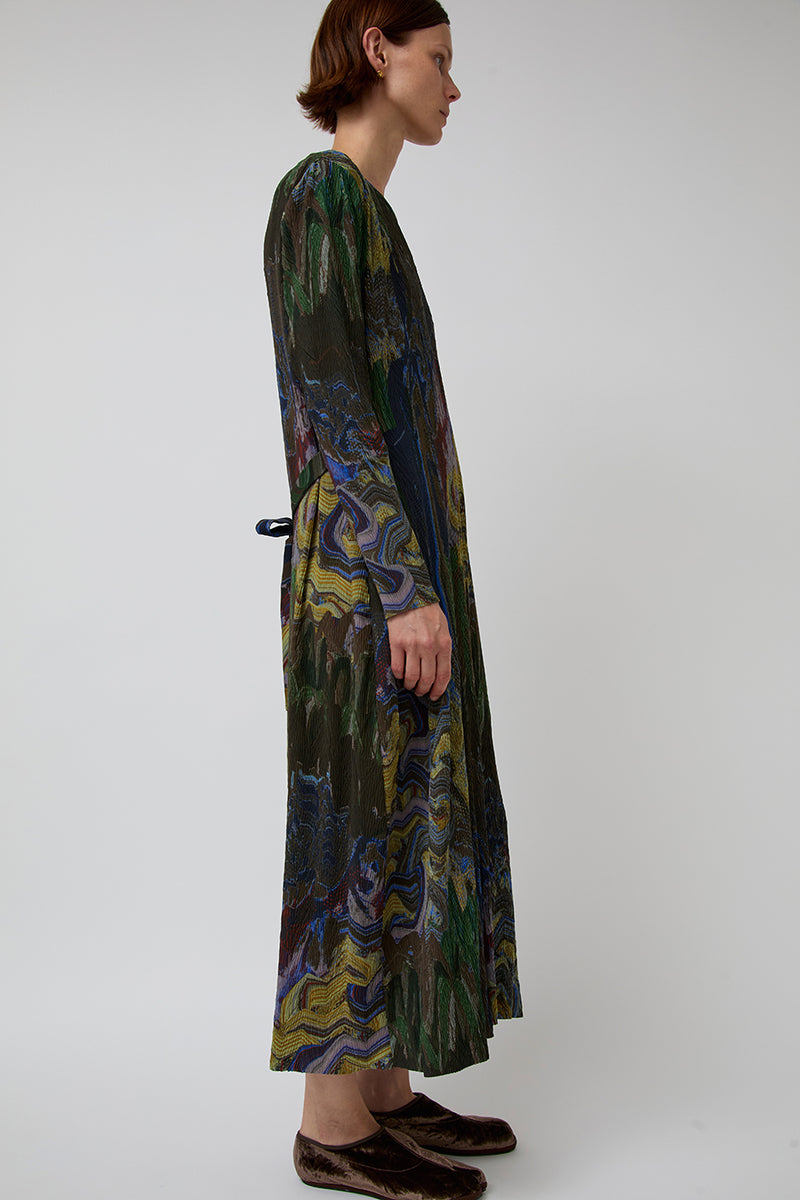 Henrik Vibskov O Dress in Graphic Slopes Dark