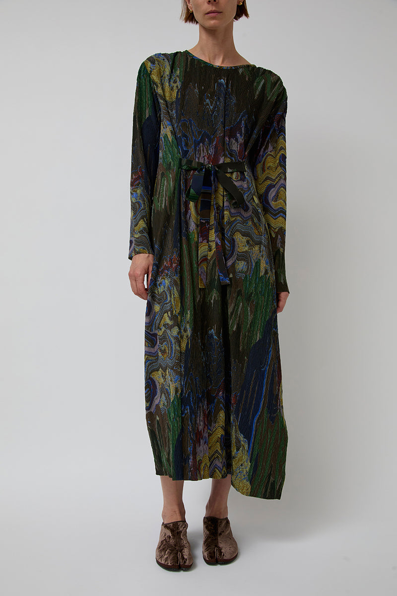 Henrik Vibskov O Dress in Graphic Slopes Dark