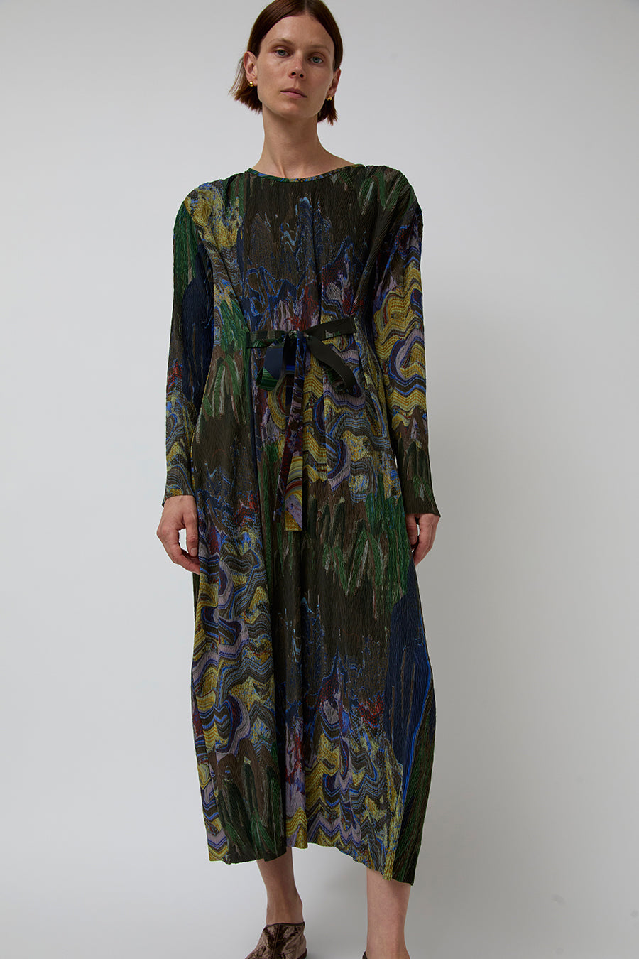 Henrik Vibskov O Dress in Graphic Slopes Dark