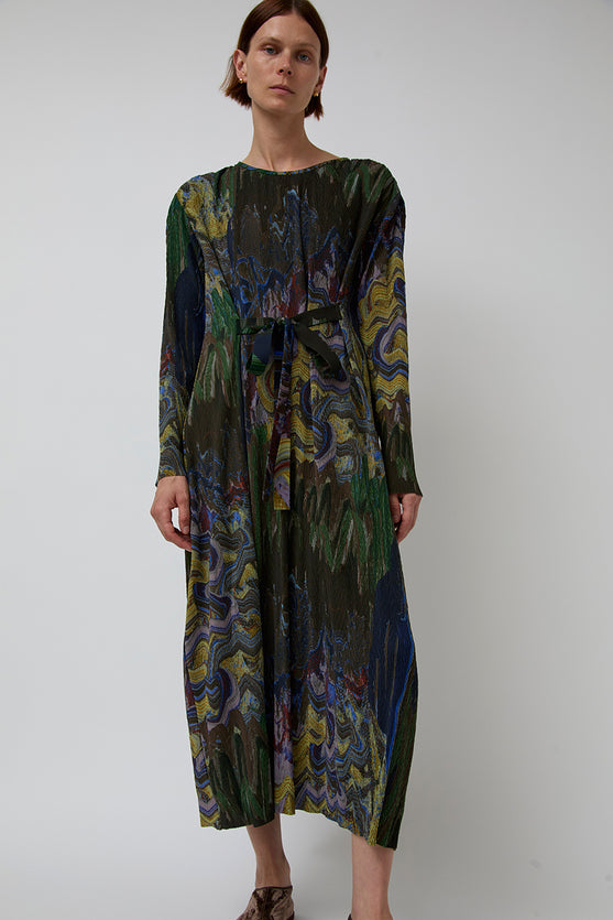 Henrik Vibskov O Dress in Graphic Slopes Dark