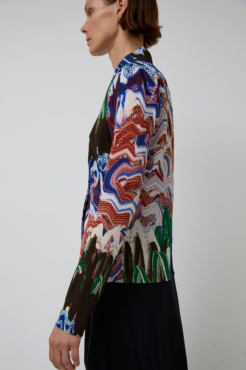 Henrik Vibskov Slope Blouse in Graphic Slopes Light