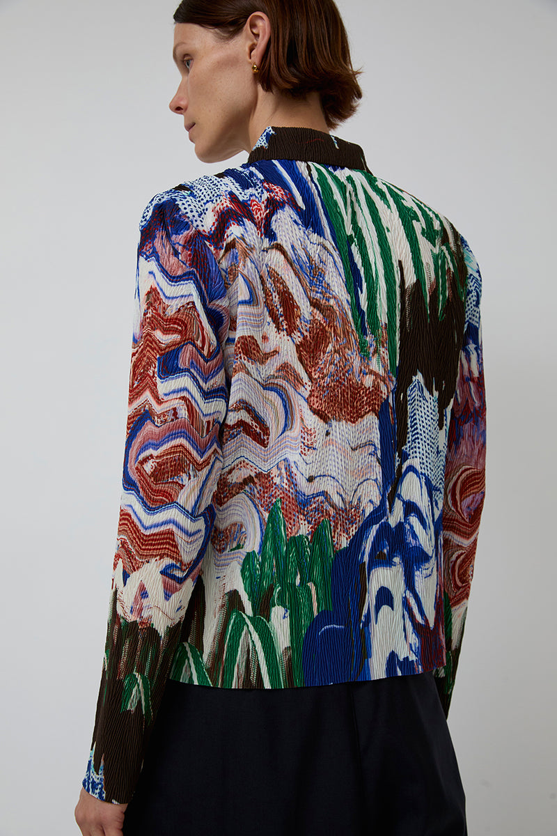 Henrik Vibskov Slope Blouse in Graphic Slopes Light