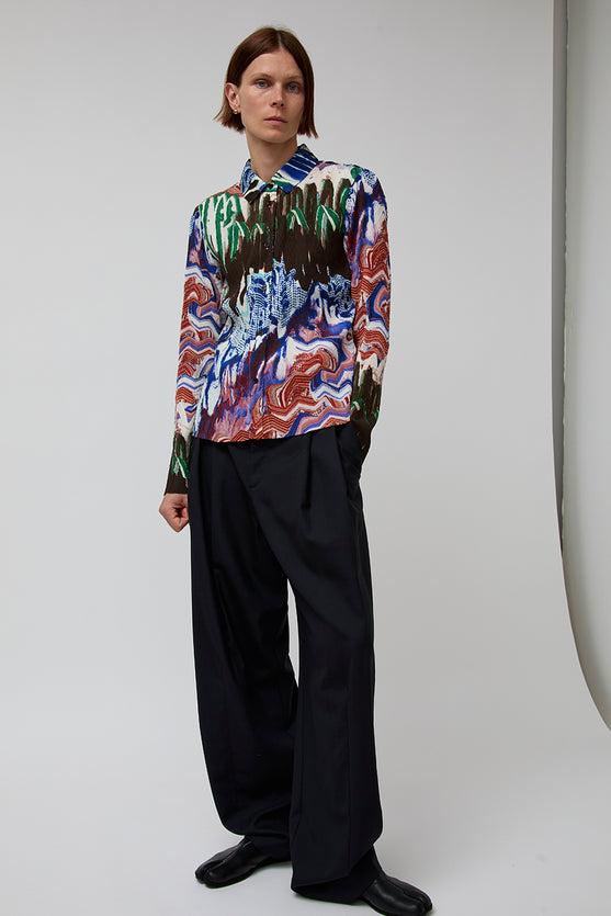 Henrik Vibskov Slope Blouse in Graphic Slopes Light