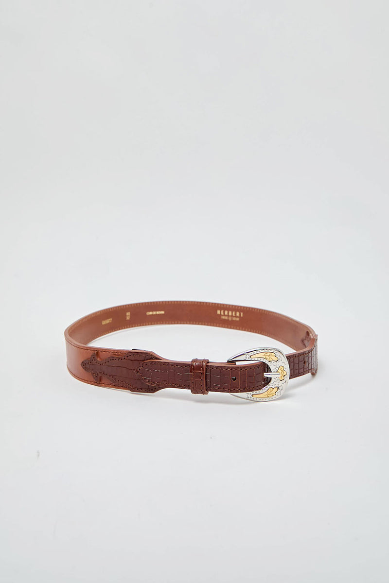 Herbert Frere Soeur La Boston Belt in Camel and Batiste