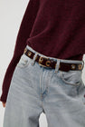 Herbert Frere Soeur La Grande Keller Crispy Belt in Crispy Cerise Noire