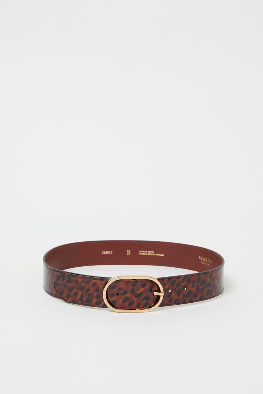 Herbert Frere Soeur La Paname Ecaille De Torture Belt in Carey