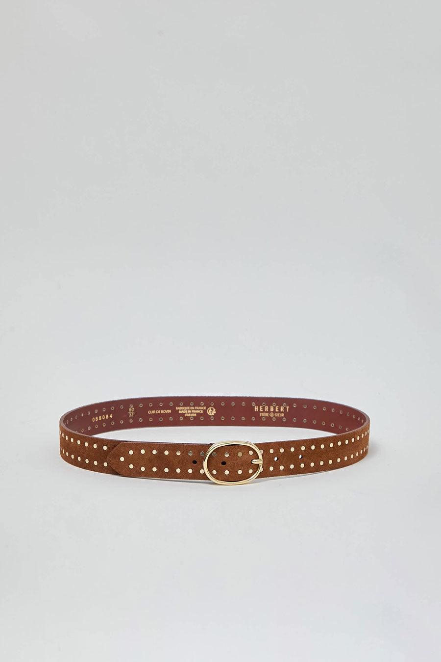 Herbert Frere Soeur La Pasha Velours Belt in Castagna