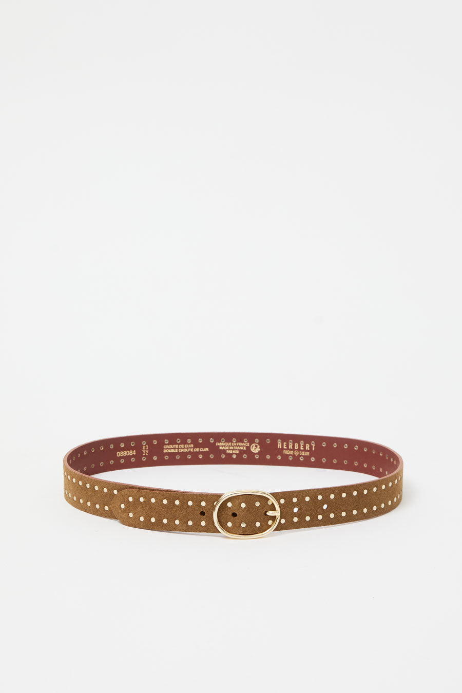 Herbert Frere Soeur La Pasha Velours Belt in Tobacco
