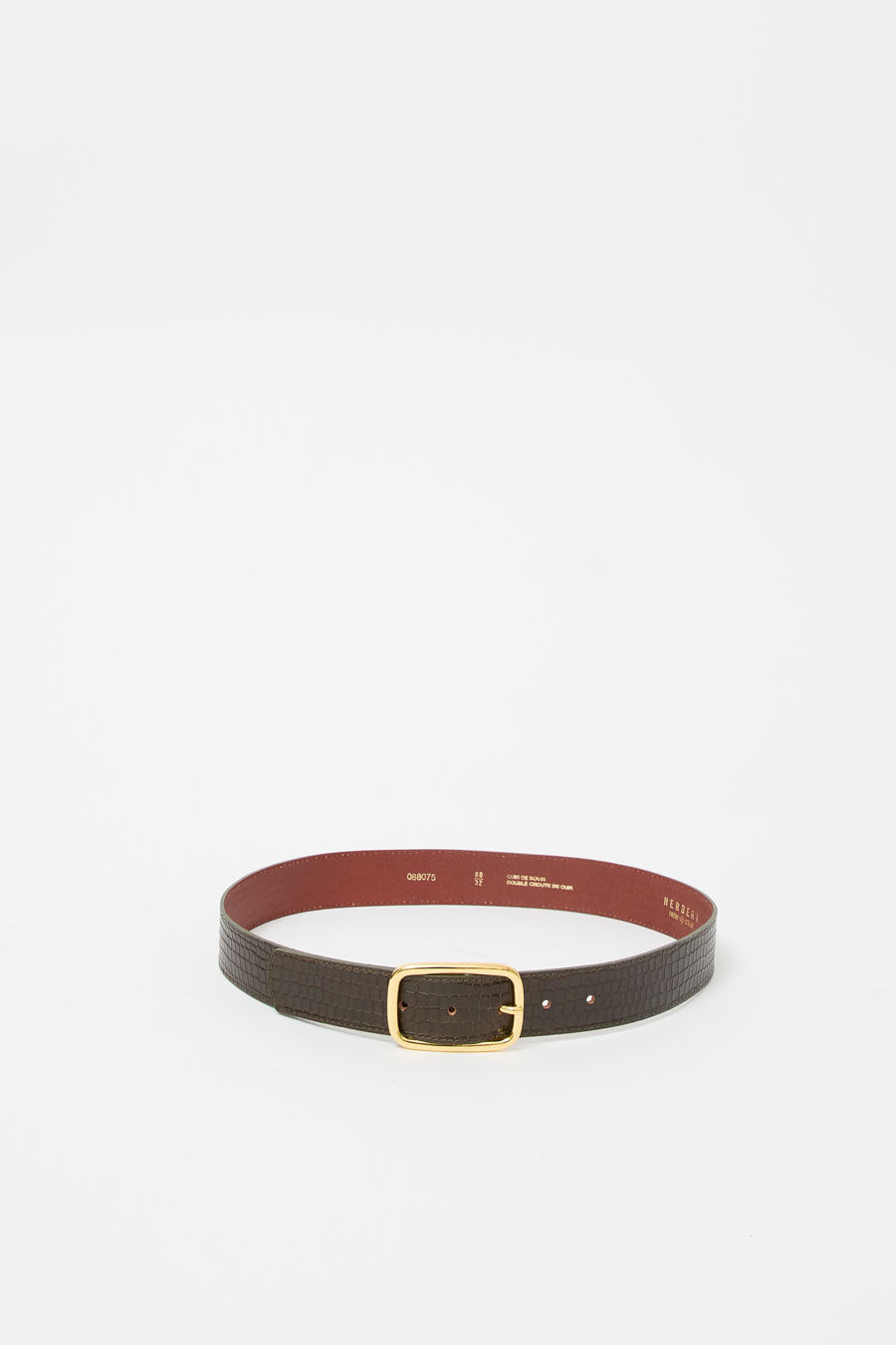 Herbert Frere Soeur La Sabin Batiste Belt in Batiste Kaki