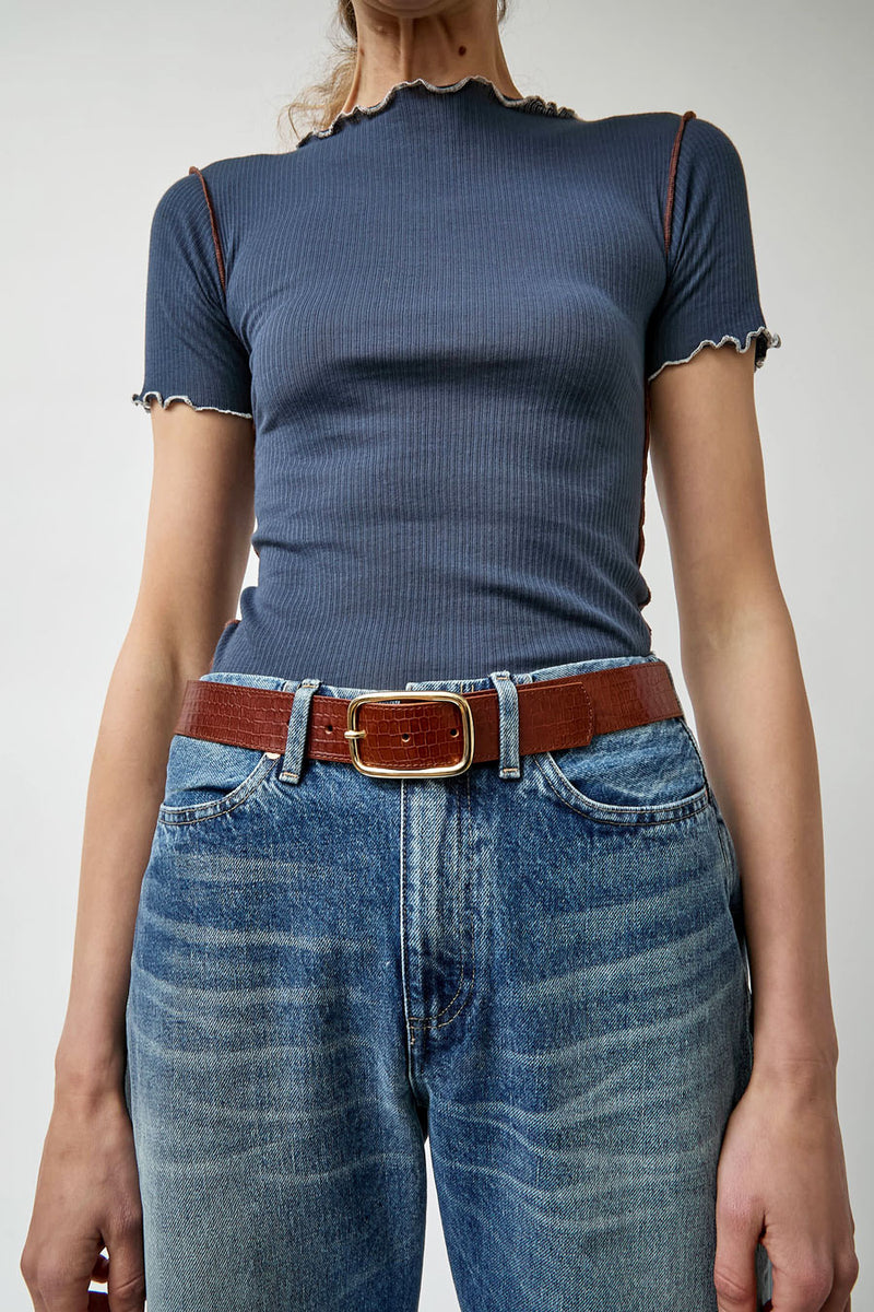 Herbert Frere Soeur La Sabin Batiste Belt in Batiste Marron