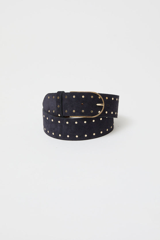 Herbert Frere Soeur La Smala Velours Belt in Bleu Universe