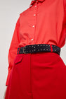 Herbert Frere Soeur La Smala Velours Belt in Bleu Universe