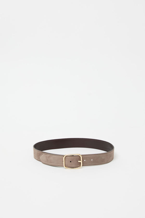 Herbert Frere Soeur La Vice-Versa Bi-Mat Belt in Choco and Almond
