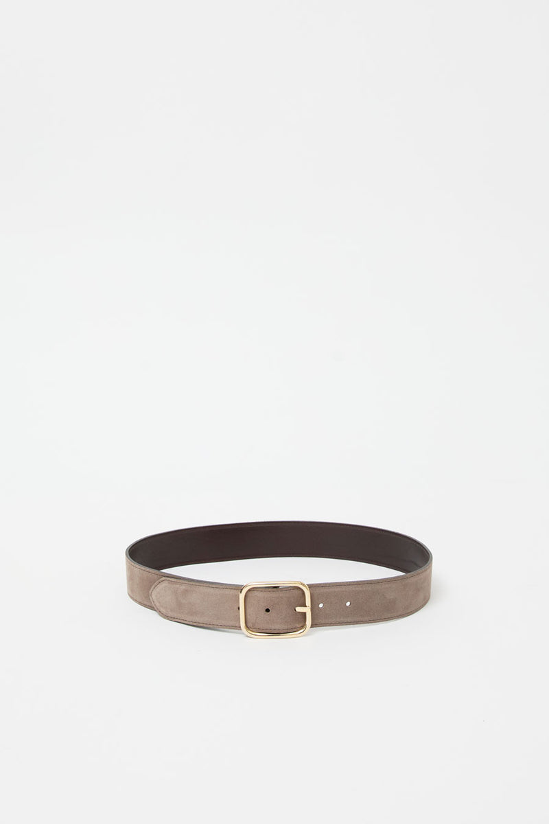 Herbert Frere Soeur La Vice-Versa Bi-Mat Belt in Choco and Almond