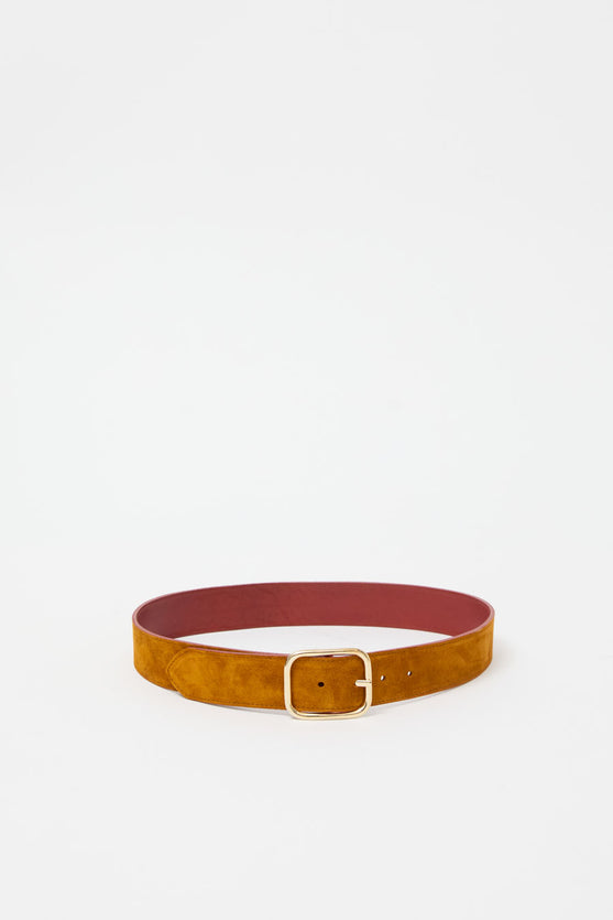 Herbert Frere Soeur La Vice-Versa Bi-Mat Belt in Cognac and Siena