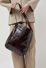 Herbert Frere Soeur Le Enzo Crispy Bag in Bordeaux and Crispy Cerise Noire