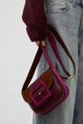 Herbert Frere Soeur Le June Bi-Mat Bag in Bordeaux and Choco Camp and Cardinal