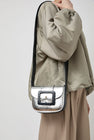 Herbert Frere Soeur Le June Laminato Bag in Laminato Argent and Marine