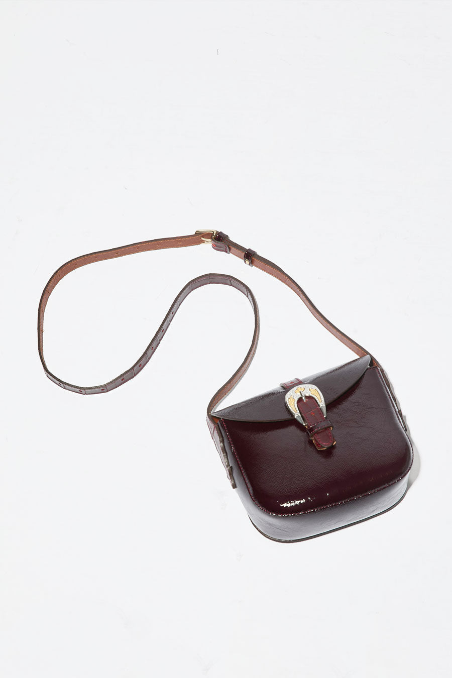Herbert Frere Soeur Le Sab June Boston Bag in Crispy in Bordeaux and Cerise Noir